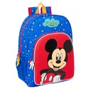 School Bag Mickey Mouse Clubhouse Good day Blue 33 x 42 x 14 cm