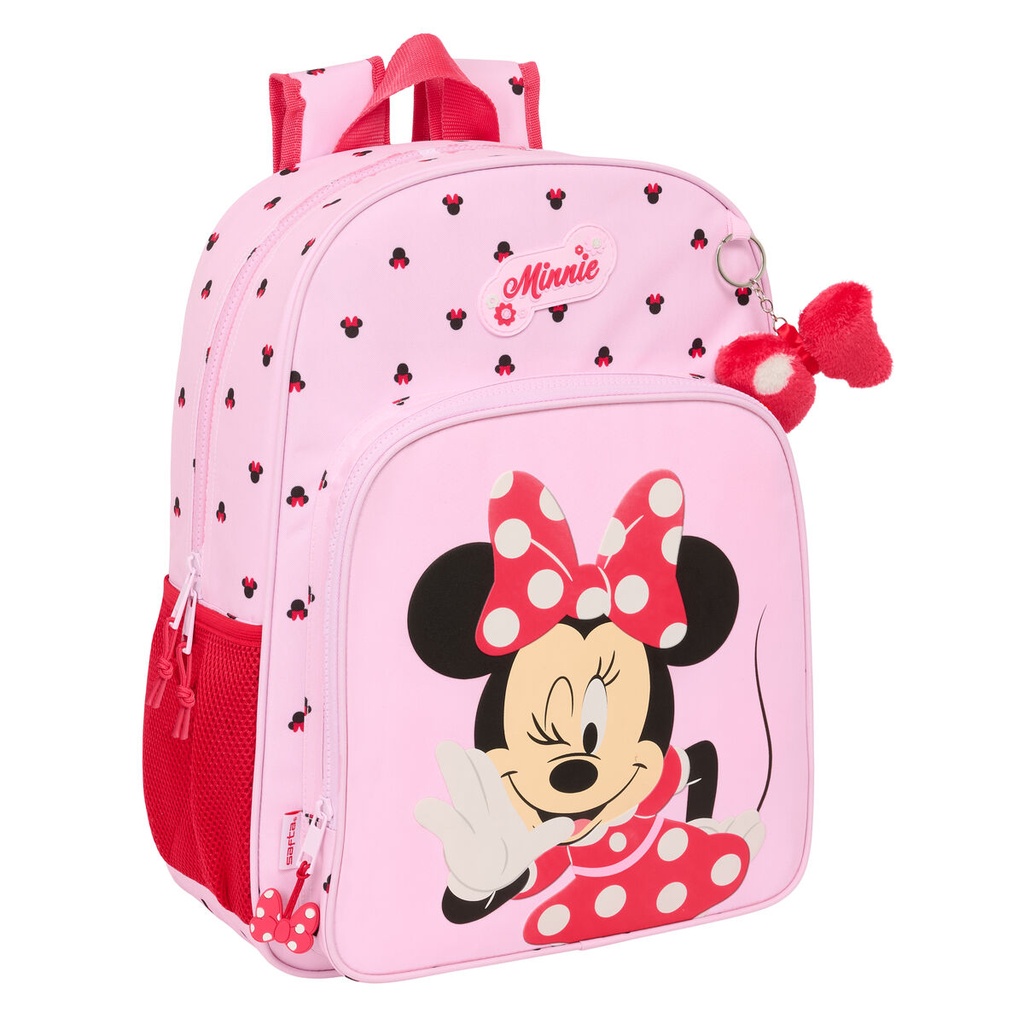 School Bag Minnie Mouse Naive Pink 33 x 42 x 14 cm