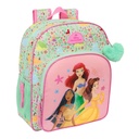 Mochila Escolar Disney Princess Bloom Verde Rosa 32 x 38 x 12 cm