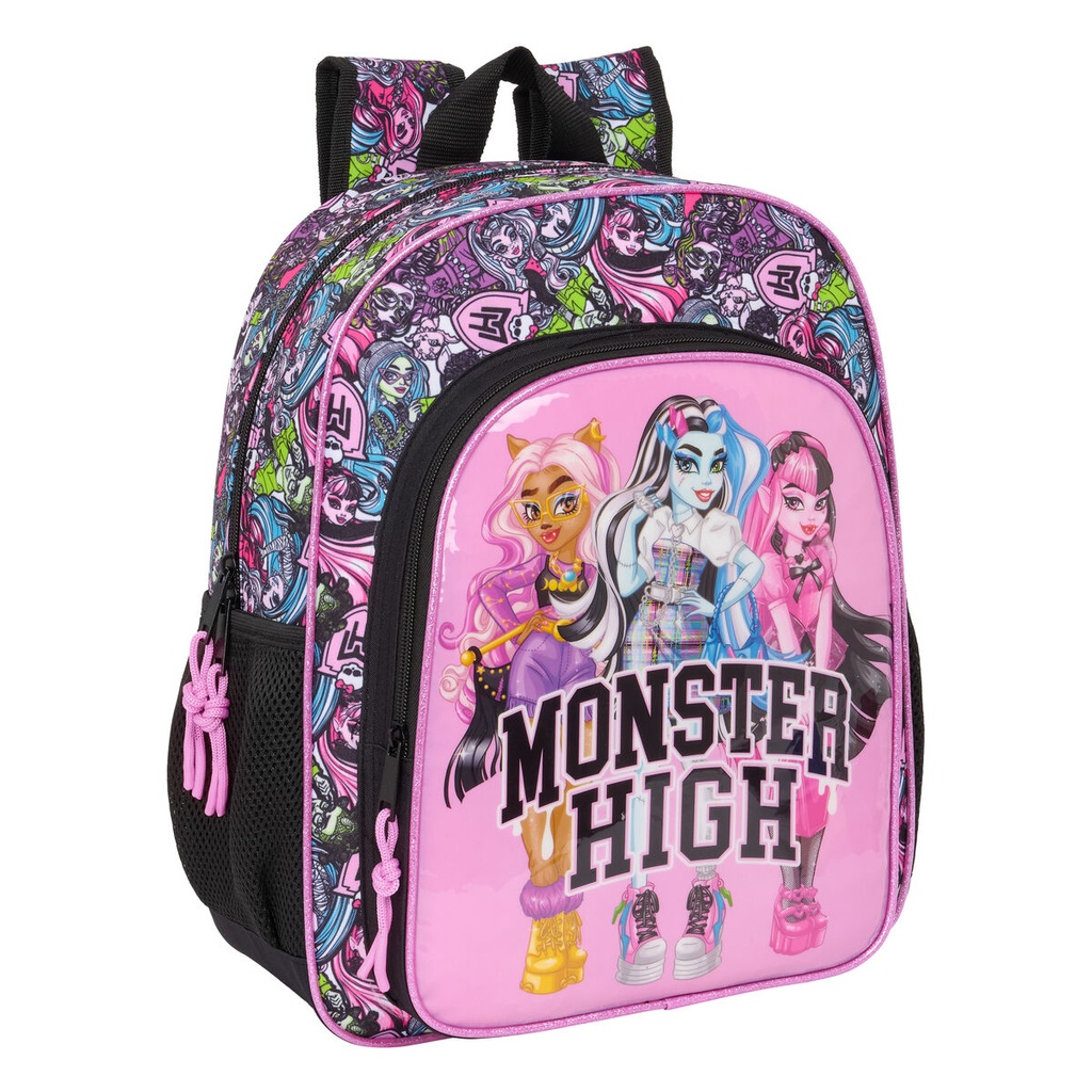 Mochila Escolar Monster High Drama Multicolor 32 x 38 x 12 cm
