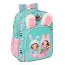 School Bag Na!Na!Na! Surprise Bunny Pink Turquoise 32 x 38 x 12 cm