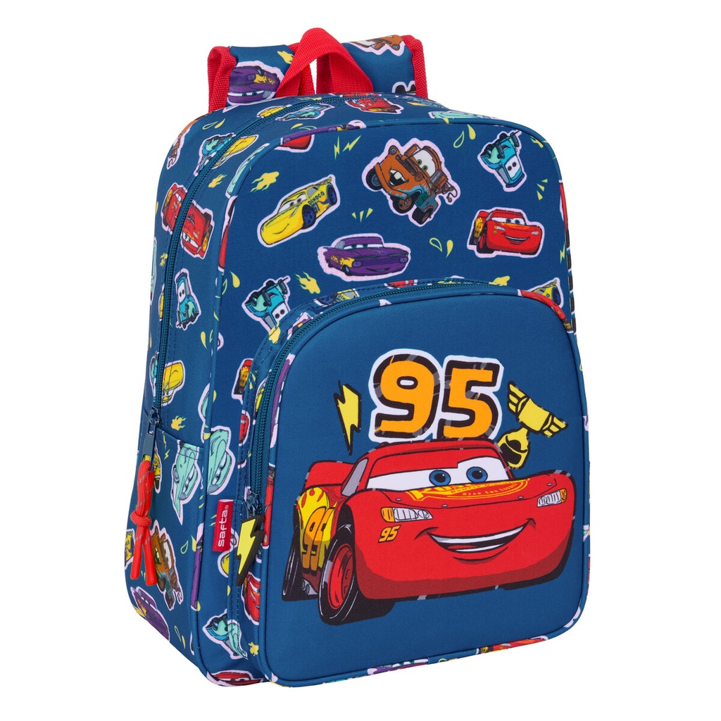 School Bag Cars Racing Navy Blue 27 x 33 x 10 cm