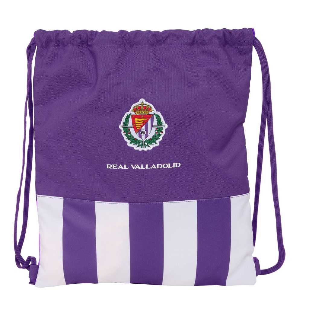 Backpack with Strings Real Valladolid C.F. White Purple 35 x 40 x 1 cm