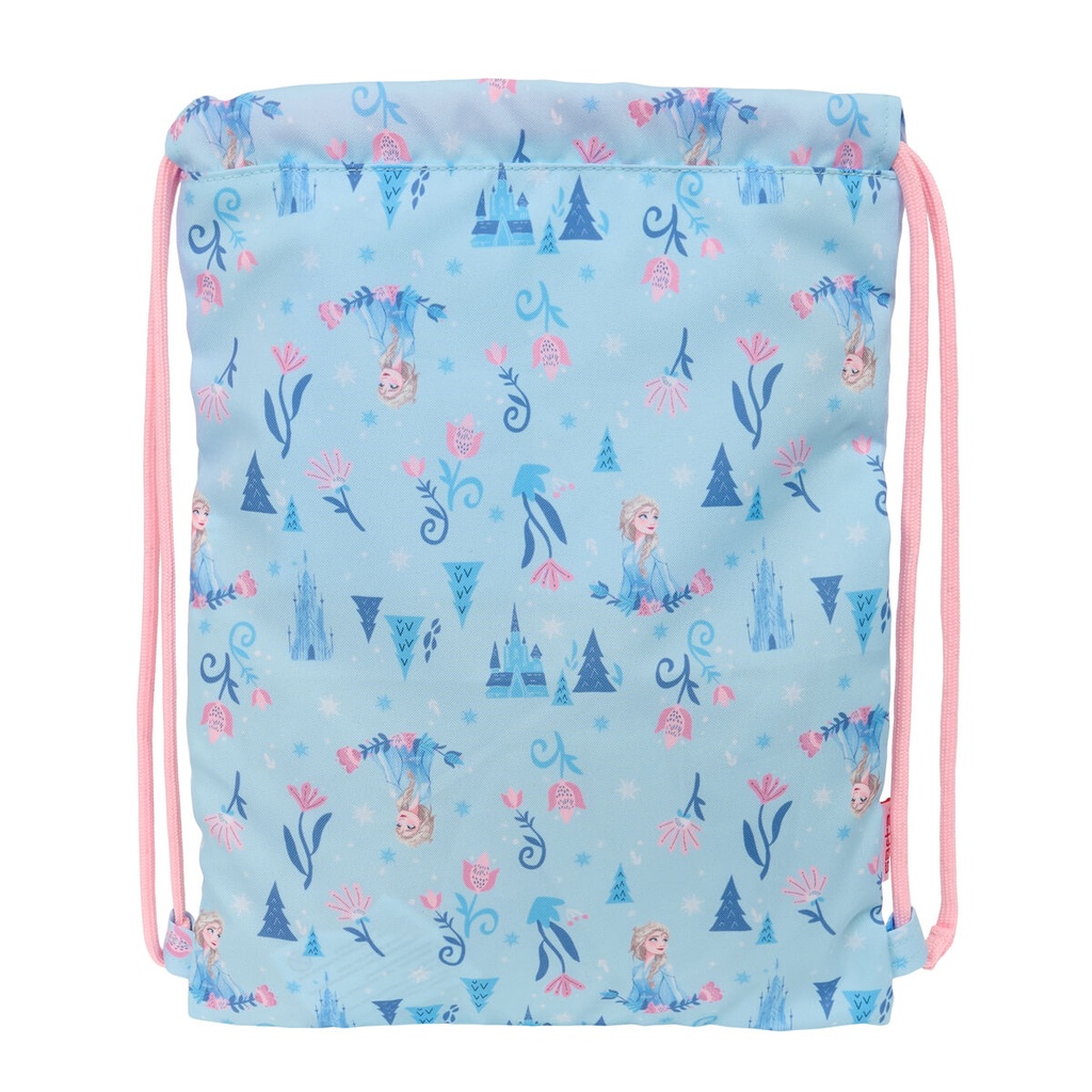 Bolsa Mochila con Cuerdas Frozen Ice magic Azul 26 x 34 x 1 cm