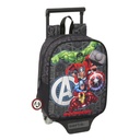 School Rucksack with Wheels The Avengers Vendetta Black 22 x 27 x 10 cm