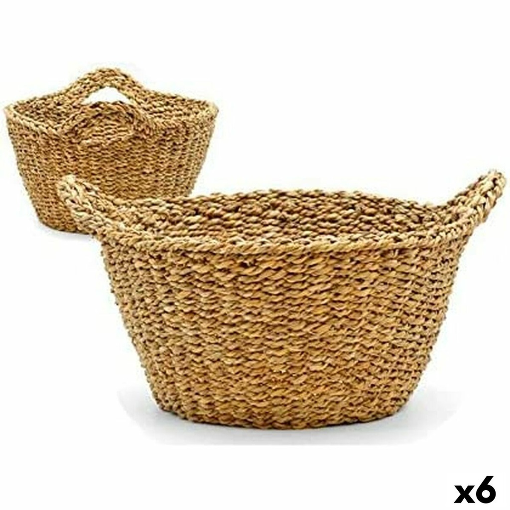 Juego de Cestas Gift Decor BDH-120S Marrón Algas marinas 25 L (6 Unidades)