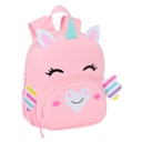 Mochila Escolar Safta Unicornio Rosa 20 x 25 x 9 cm