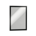 Marco Informativo Durable Negro Transparente Magnético Plástico 2 Piezas