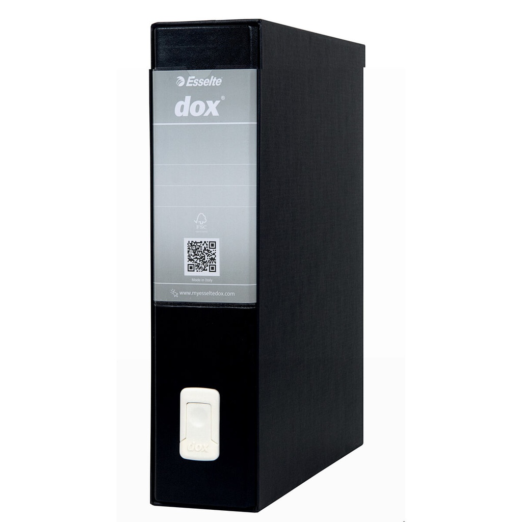 Refillable storage binder Rexel Dox 2 Black A4 Cardboard Recycled