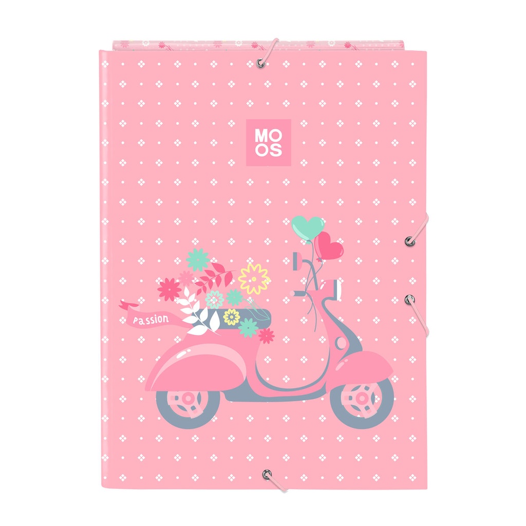 Ring binder Moos Passion Multicolour A4 26 x 33.5 x 2.5 cm
