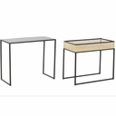 Mesa de Centro DKD Home Decor Negro Natural 60 x 30 x 50 cm