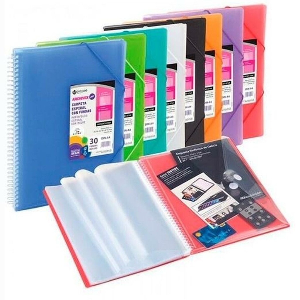 Organiser Folder Carchivo ARCHIVEX-STAR Red A4