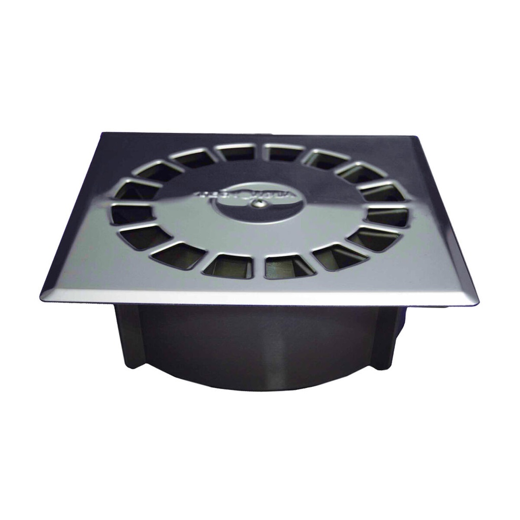 Sumidero Tecnoagua T-88 I PVC Acero Inoxidable 16,5 x 16,5 x 5,7 cm Ø 7,5 - 5 cm Vertical