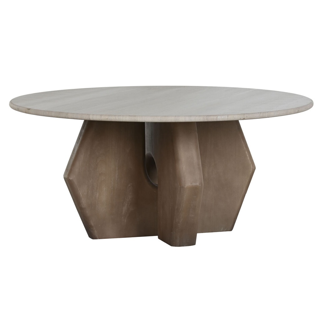 Centre Table Home ESPRIT Brown Beige 91 x 91 x 40 cm