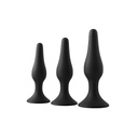 Plug Anal Dream Toys Fantasstic Negro 3 Piezas