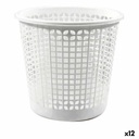 Papelera Dem Office Blanco (12 Unidades) (ø 27 x 25,5 cm)