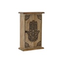 Armario de llaves Home ESPRIT Natural 18 x 7,5 x 28 cm