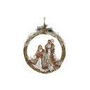 Advent wreathe DKD Home Decor Nacimiento Poliester 49X5X49 Plastic (Refurbished B)