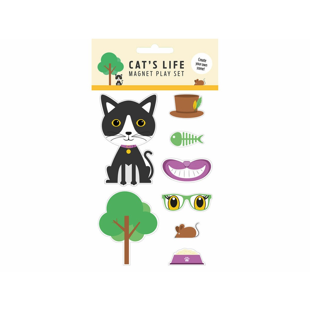 Imanes Magnet & Steel Multicolor Gato 8 Piezas
