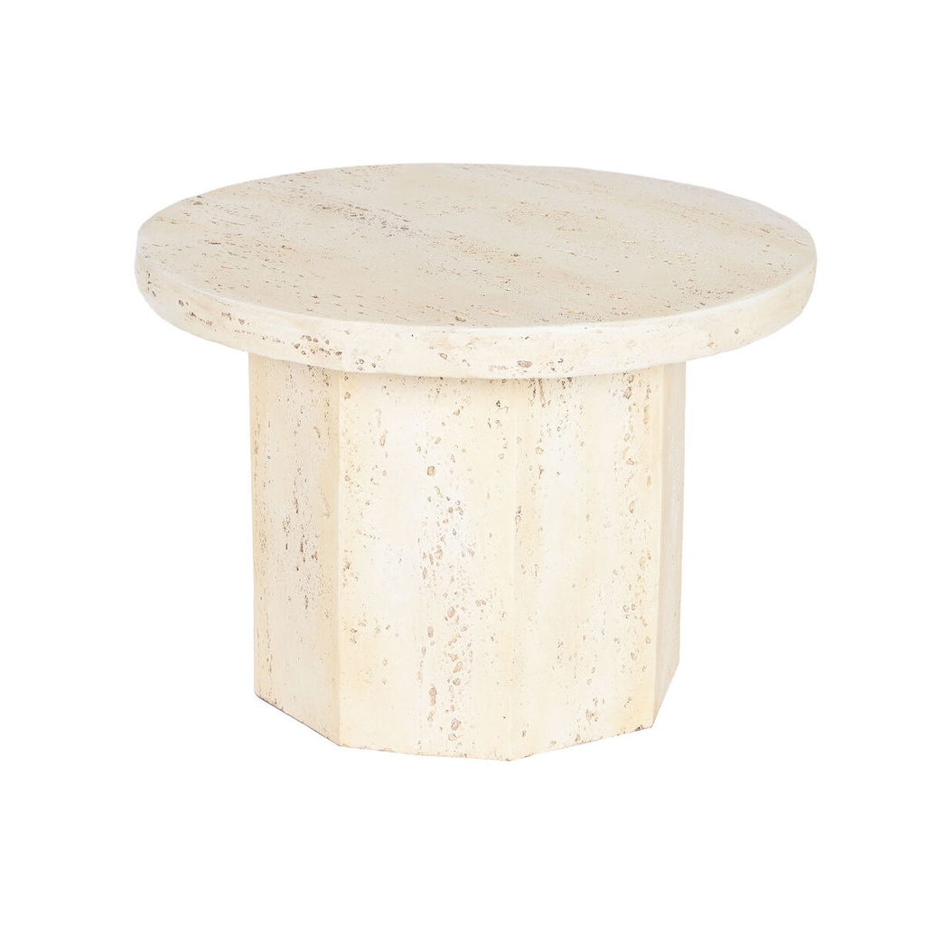 Mesita Auxiliar Home ESPRIT Beige Magnesio 60 x 60 x 41,9 cm
