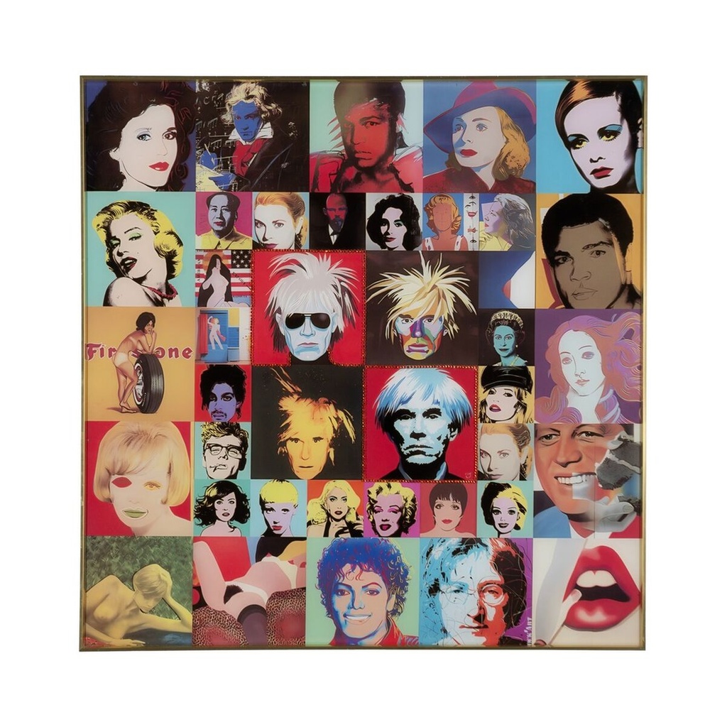 Cuadro Aluminio Cristal Templado 80 x 6 x 80 cm