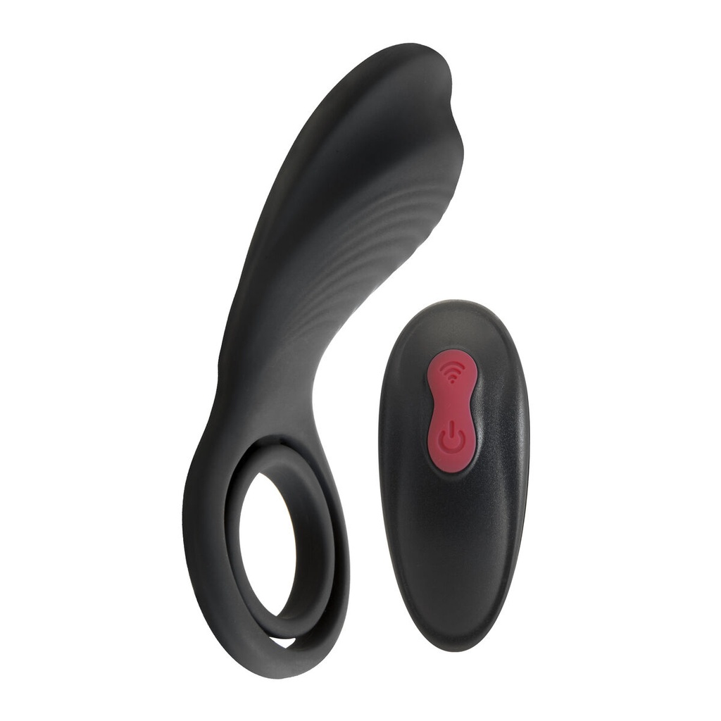 Anillo Vibrador para el Pene S Pleasures Negro