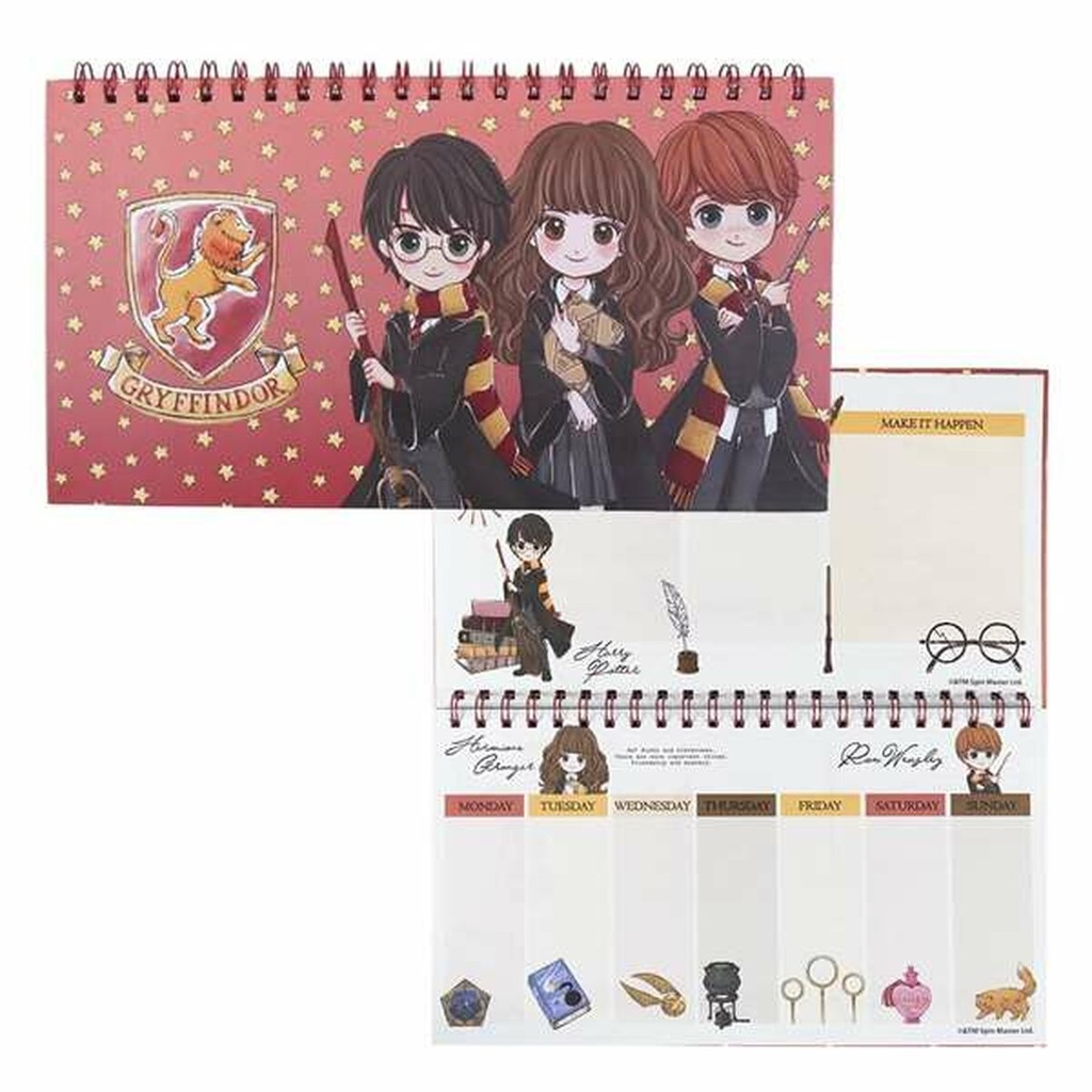 Weekly Planner Harry Potter Blue Red A4