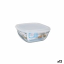 Fiambrera Duralex Blanco Transparente 610 ml (12 Unidades)