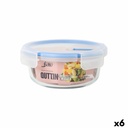 Fiambrera Hermética Quttin Boho Transparente 650 ml (6 Unidades)