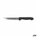 Meat Knife Set Cuyfor Black Silver 12 cm 6 Pieces (24 Units)