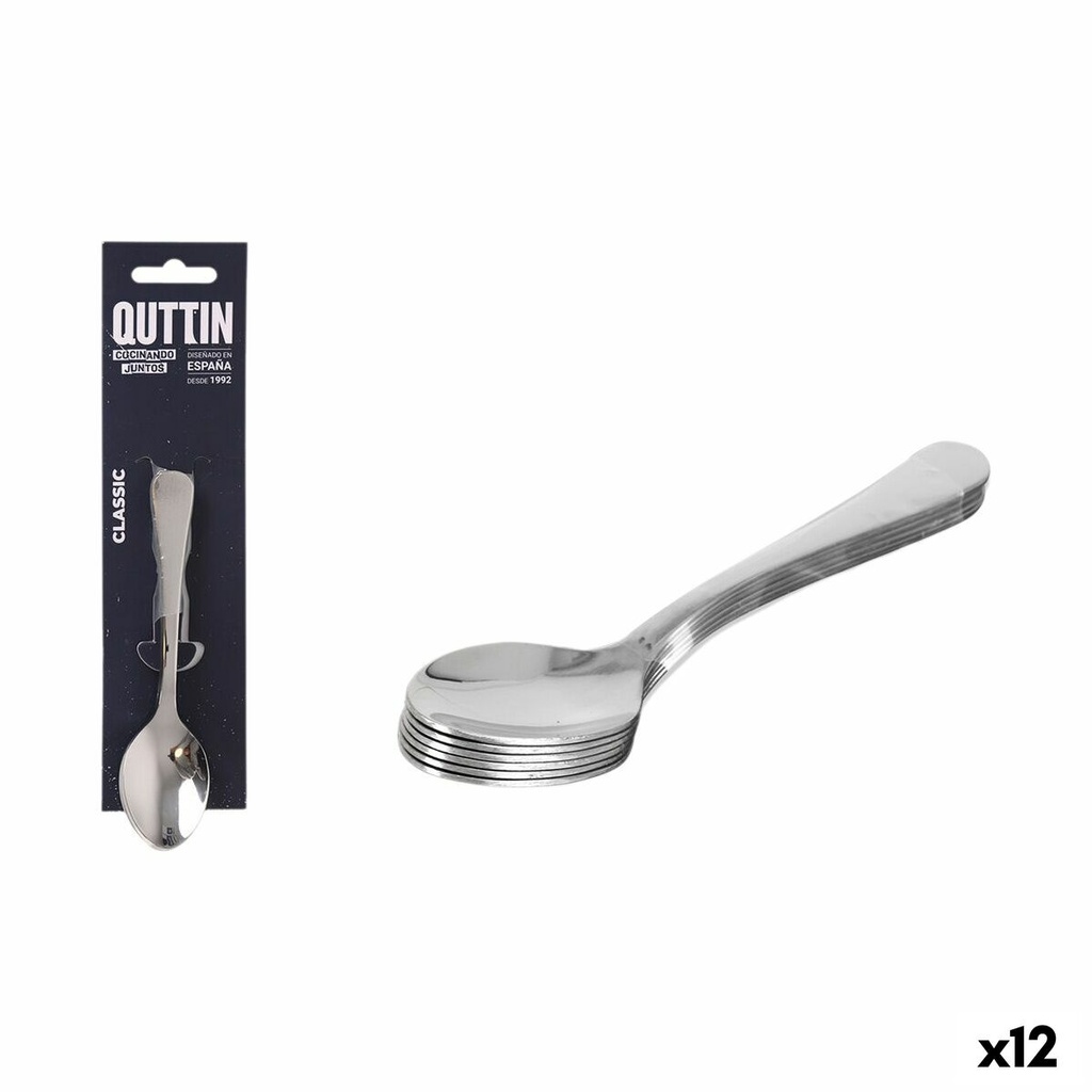 Dessert spoon Quttin Classic 6 Pieces (12 Units)