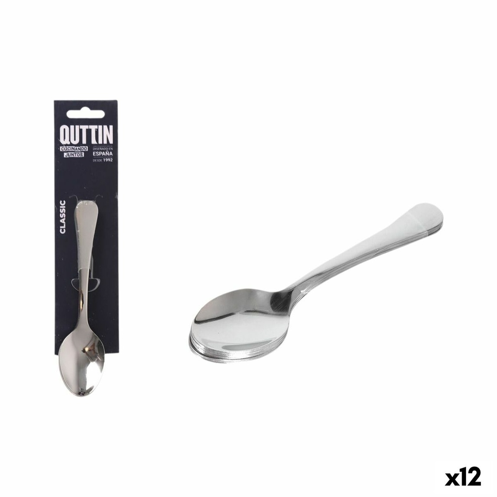 Dessert spoon Quttin Classic 6 Pieces (12 Units)