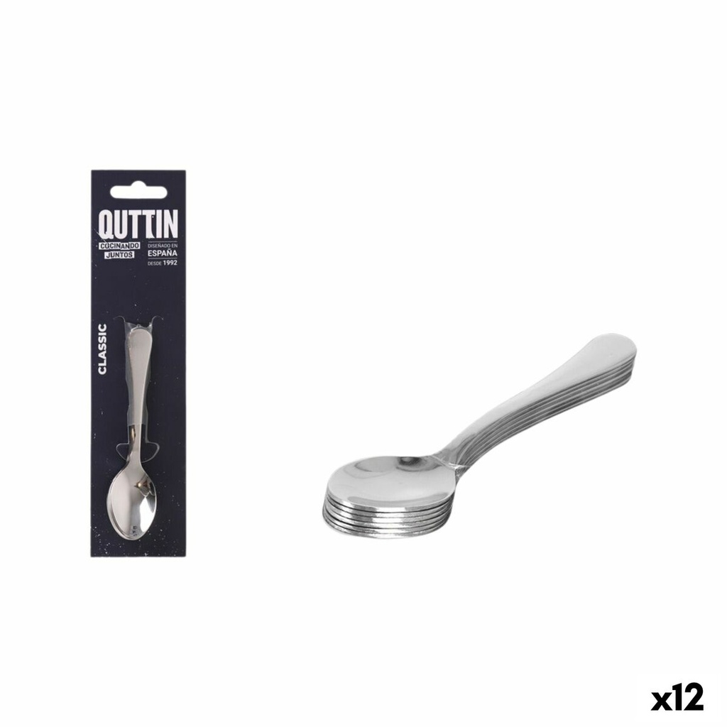 Dessert spoon Quttin Classic 6 Pieces (12 Units)