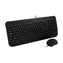 Teclado y Ratón V7 CKU300ES Negro Español QWERTY