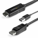 Adaptador Display Port a HDMI/VGA Startech HD2DPMM2M            (2 m) Negro