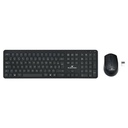 Teclado y Ratón Bluestork Easy Slim AZERTY Negro Francés