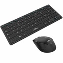 Teclado y Ratón Bluestork Sans fil Ultra compact Negro