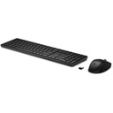 Teclado y Ratón Inalámbrico HP 4R009AA#ABE Qwerty Español Negro