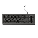 Teclado Trust Primo Qwerty Portugués Negro