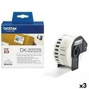 Continuous Paper for Printers Brother DK-22225 White 38 mm x 30,48 m Black/White (3 Units)