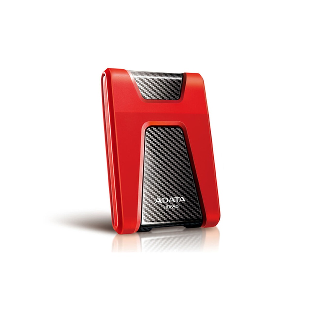 External Hard Drive Adata DashDrive Durable HD650 Red 1 TB