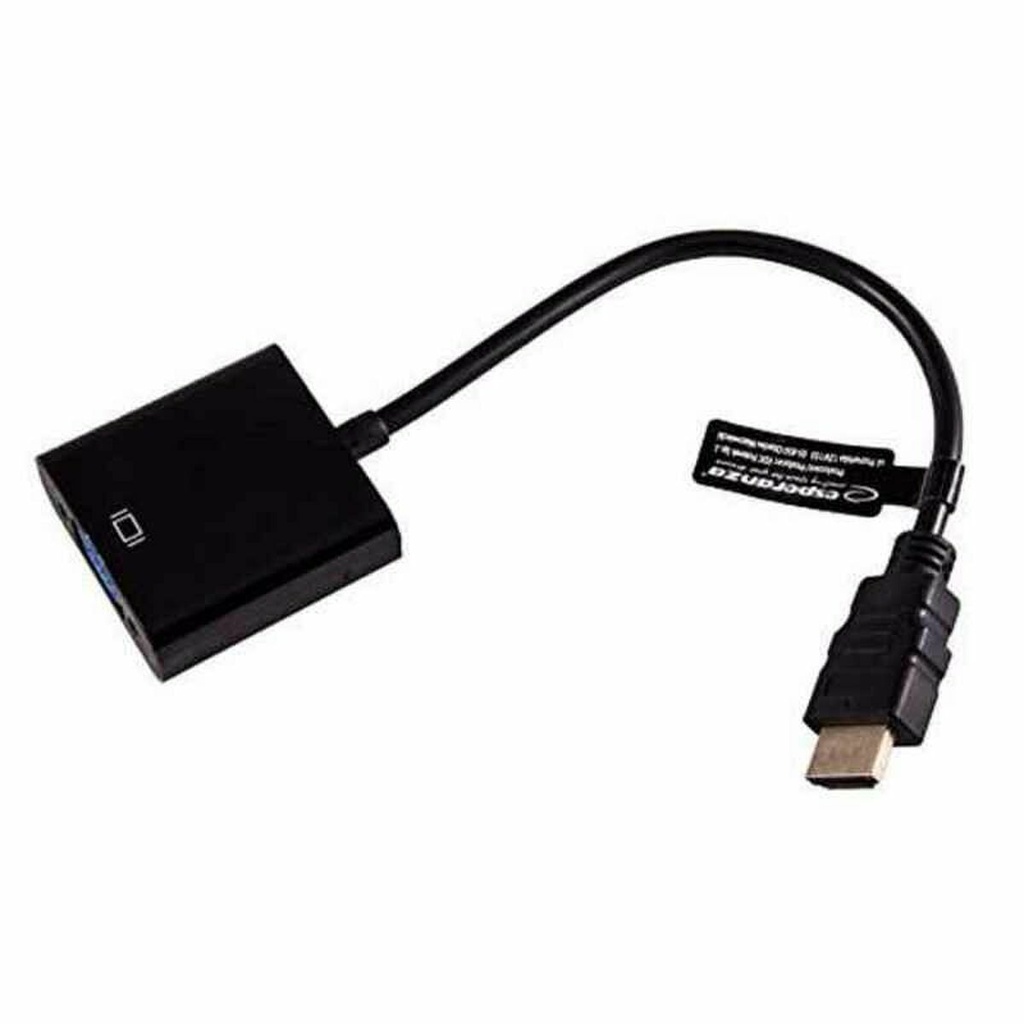 Adaptador HDMI a VGA GEMBIRD S0223205 1080 px 60 Hz Negro 15 cm