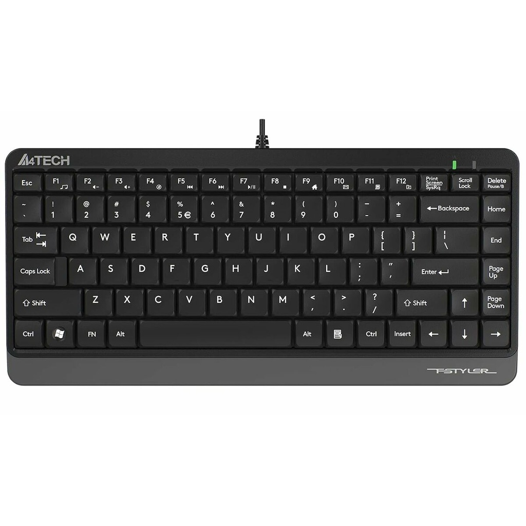 Teclado A4 Tech A4TKLA46787 Negro Inglés