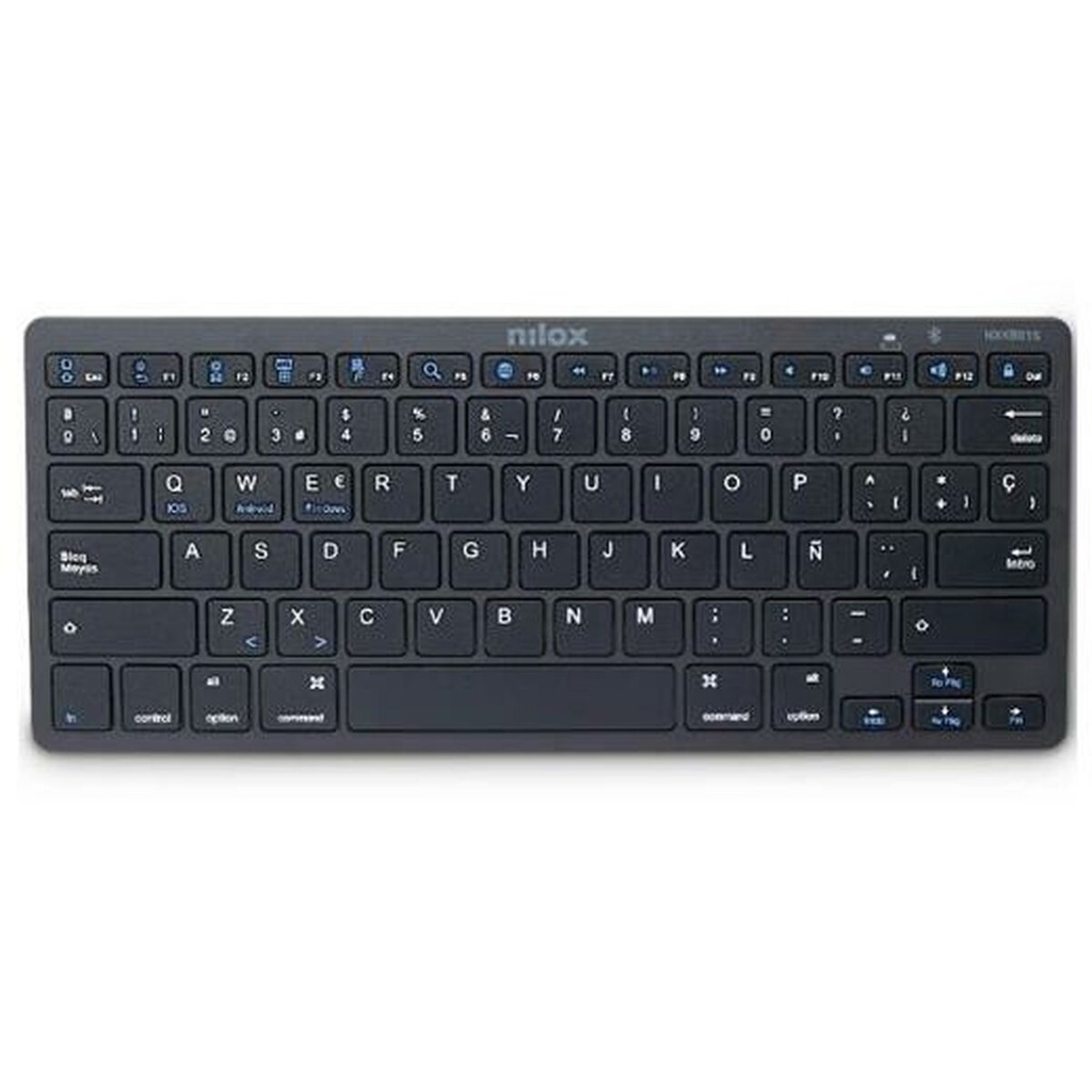 Teclado Nilox NXKB01B Negro Qwerty Español
