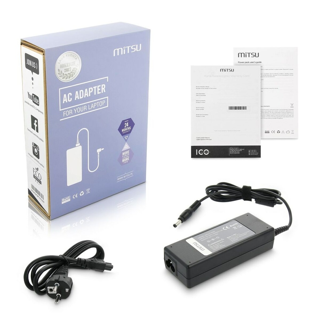 Cargador para Portátil Mitsu 5ZM044 75 W