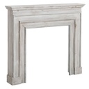 Frontal de chimenea Blanco Madera de abeto Madera MDF 117 x 20 x 102 cm