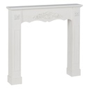 Fireplace White Fir wood MDF Wood 105 x 17 x 103 cm