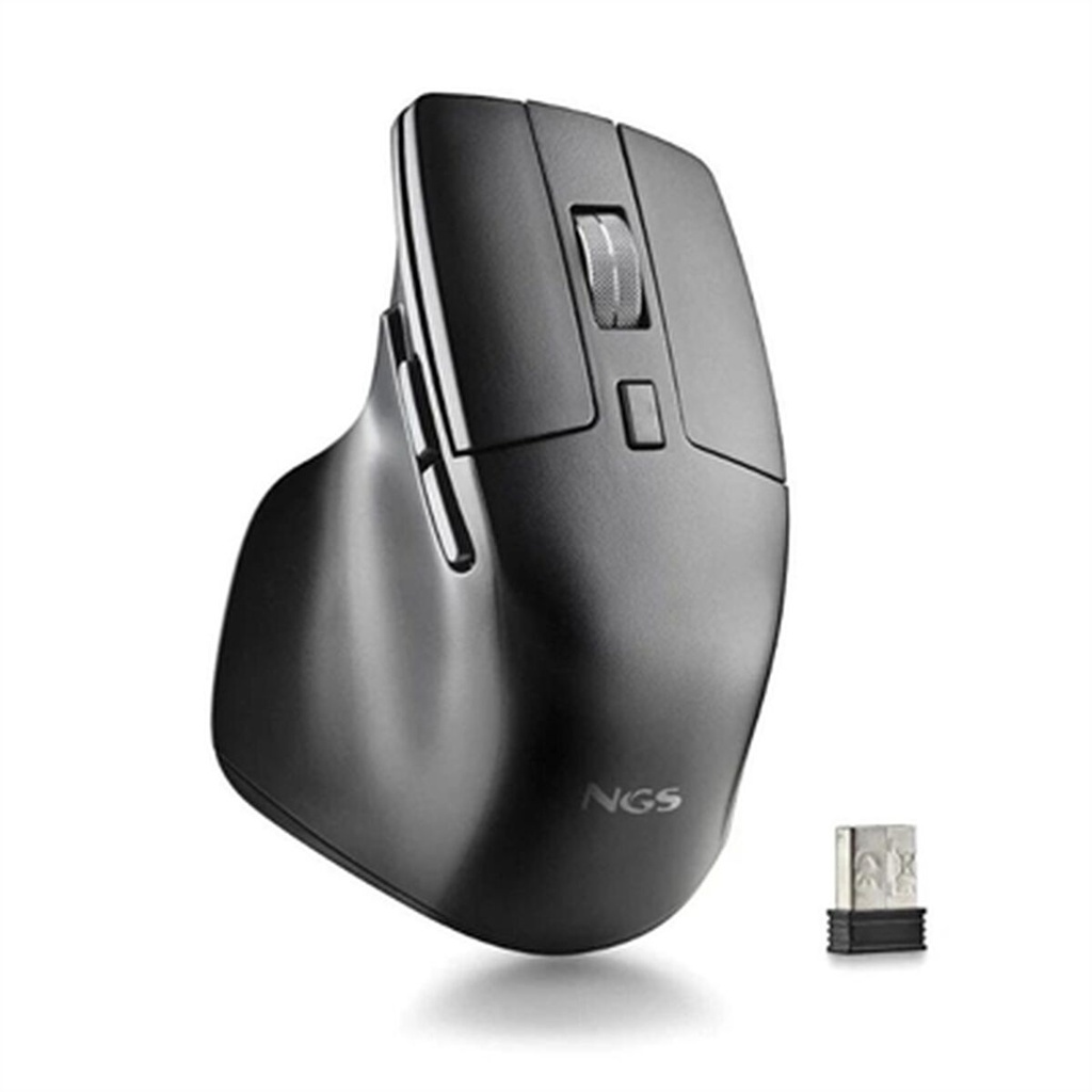 Ratón Inalámbrico NGS HIT-RB Negro 1600 dpi