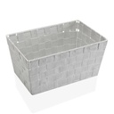 Cesta Multiusos Versa 20 x 15 x 30 cm Blanco Negro