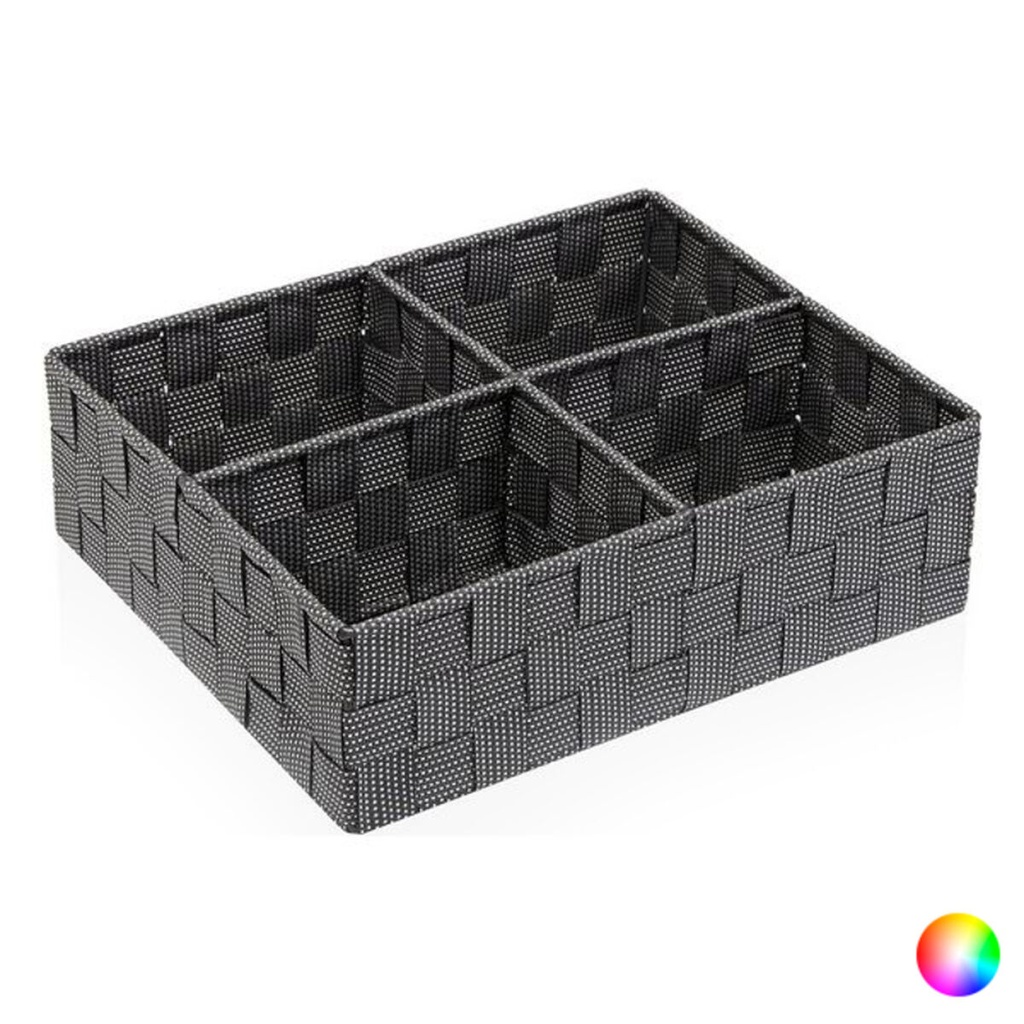 Caja con compartimentos Textil (27 x 10 x 32 cm)